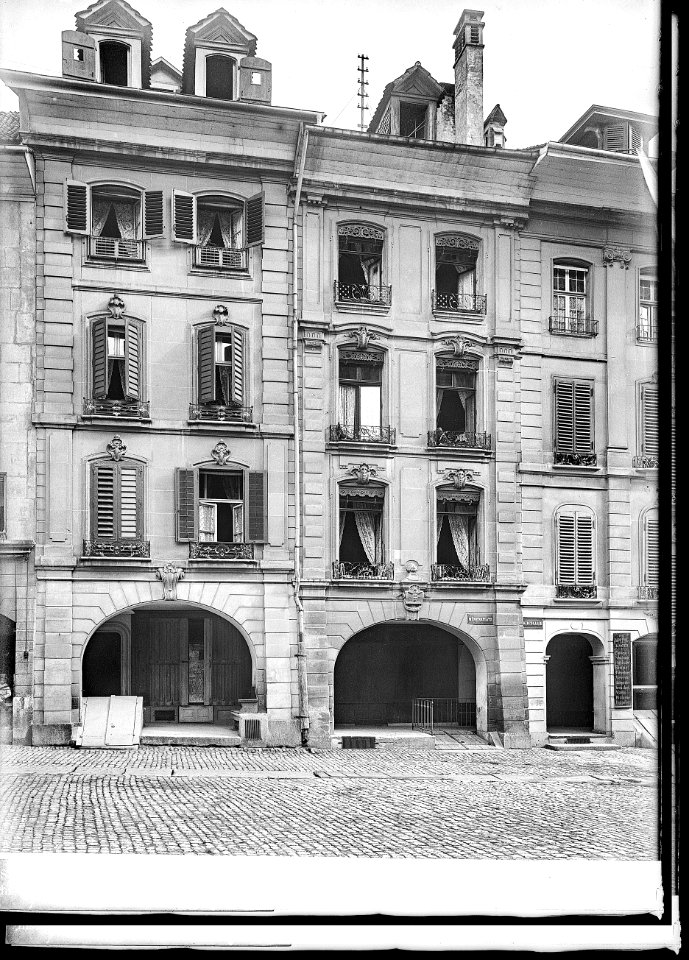 CH-NB - Bern, Haus, vue partielle extérieure - Collection Max van Berchem - EAD-6643