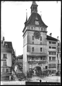 CH-NB - Bern, Käfigturm, vue d'ensemble extérieure - Collection Max van Berchem - EAD-6636