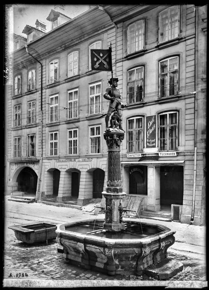 CH-NB - Bern, Schützenbrunnen, vue d'ensemble - Collection Max van Berchem - EAD-6597