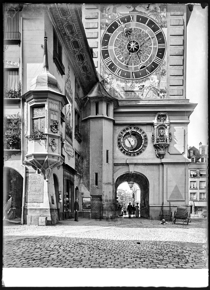 CH-NB - Bern, Zytglogge, vue partielle extérieure - Collection Max van Berchem - EAD-6635