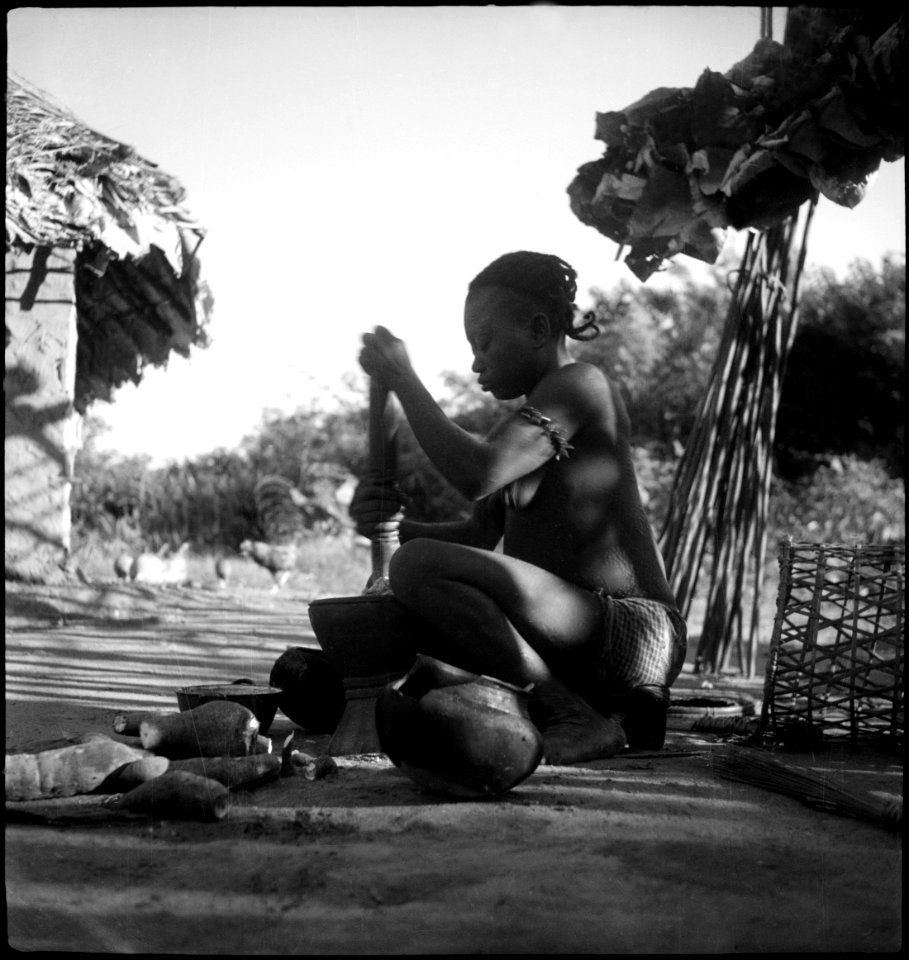 CH-NB - Belgisch-Kongo, Route Royale Congo-Nil- Alltagsszene - Annemarie Schwarzenbach - SLA-Schwarzenbach-A-5-25-120
