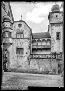 CH-NB - Brig, Stockalperschloss, Fassade, vue partielle - Collection Max van Berchem - EAD-7593