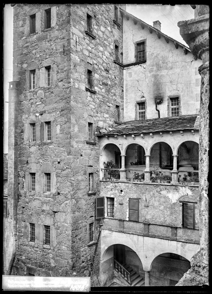 CH-NB - Brig, Stockalperschloss, vue partielle - Collection Max van Berchem - EAD-7595