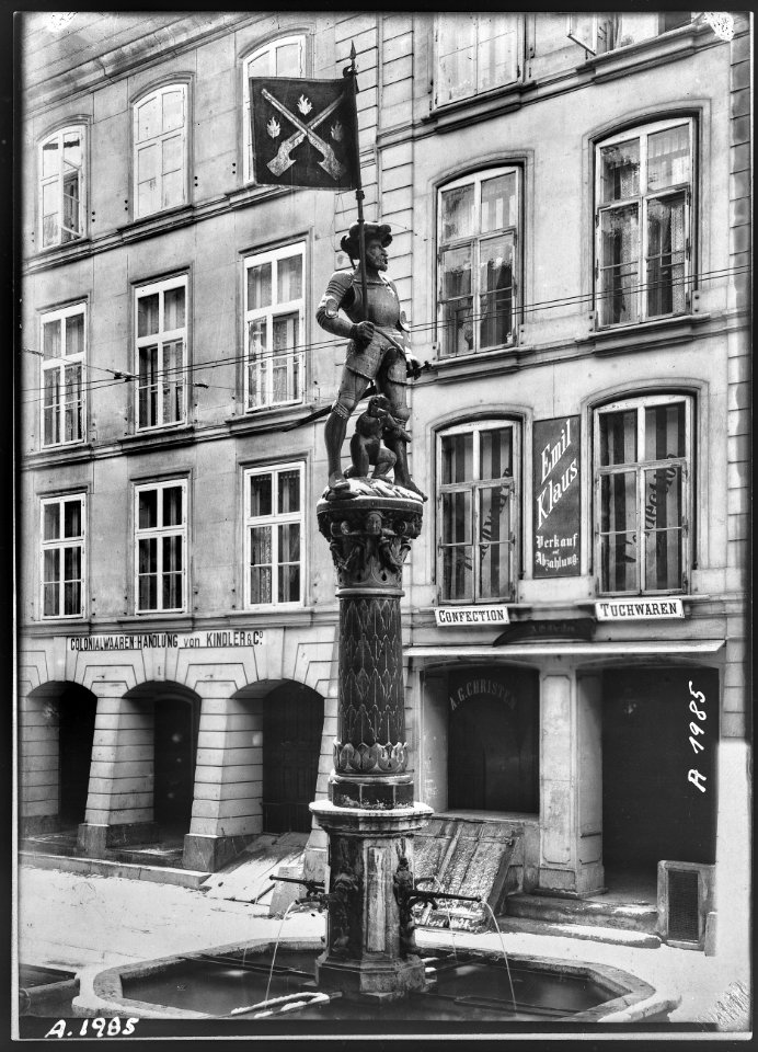 CH-NB - Bern, Schützenbrunnen, vue partielle - Collection Max van Berchem - EAD-6598