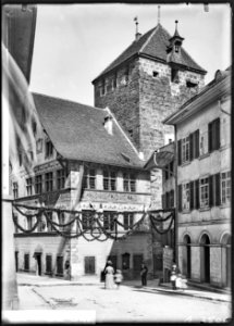 CH-NB - Brugg, Rathaus, vue partielle extérieure - Collection Max van Berchem - EAD-7071