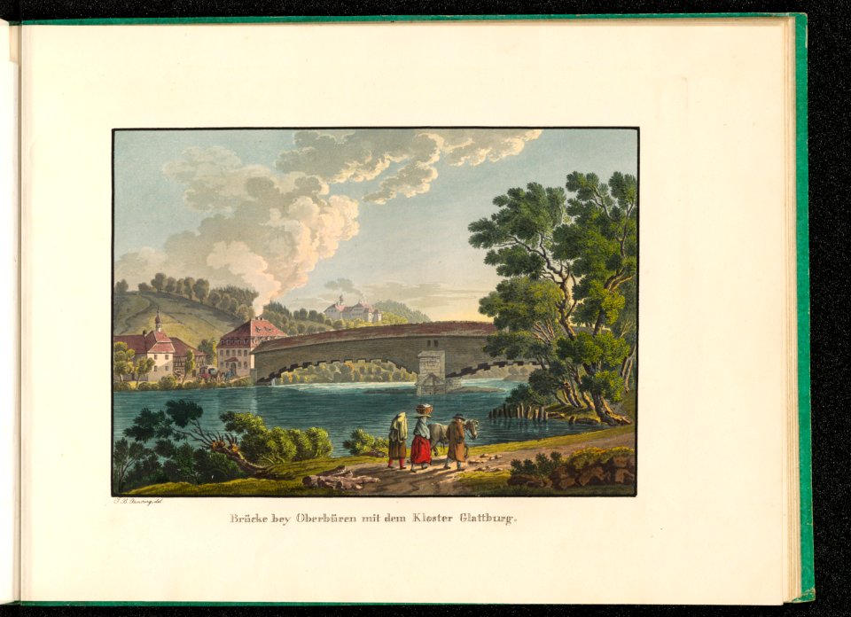CH-NB - Brücke bey Oberbüren mit dem Kloster Glattburg - Collection Gugelmann - GS-GUGE-283-65