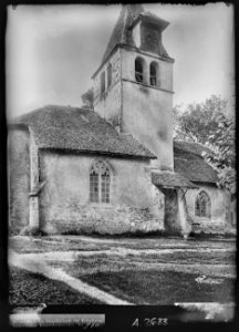 CH-NB - Bursins, Église, vue partielle extérieure - Collection Max van Berchem - EAD-7198