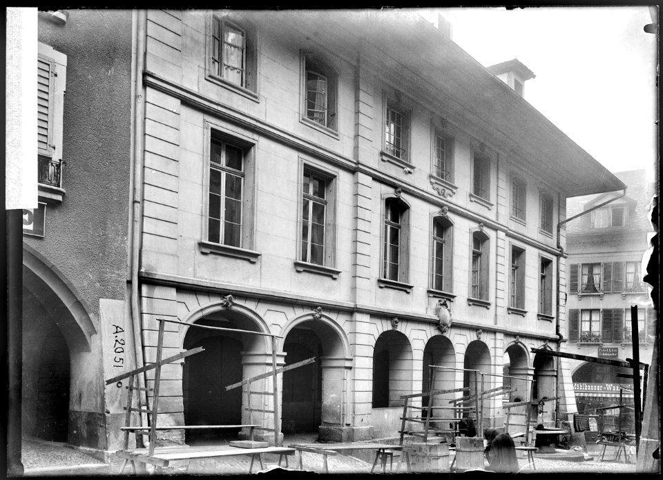 CH-NB - Burgdorf, Haus Louis XV, vue partielle extérieure - Collection Max van Berchem - EAD-6665