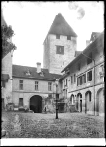 CH-NB - Burgdorf, Schloss, vue partielle extérieure - Collection Max van Berchem - EAD-6661