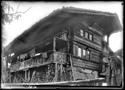 CH-NB - Bönigen, Haus, vue partielle extérieure - Collection Max van Berchem - EAD-6656