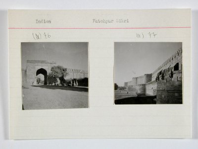 CH-NB - Britisch-Indien, Fatehpur Sikri- Agra Gate - Agra- Red Fort - Annemarie Schwarzenbach - SLA-Schwarzenbach-A-5-22-101