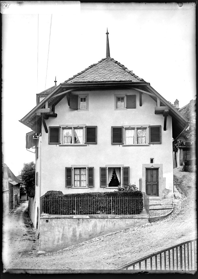 CH-NB - Chardonne, Maison de Montet, vue d’ensemble extérieure - Collection Max van Berchem - EAD-7239