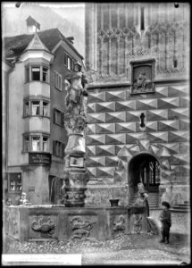 CH-NB - Chur, Brunnen, vue partielle - Collection Max van Berchem - EAD-7020