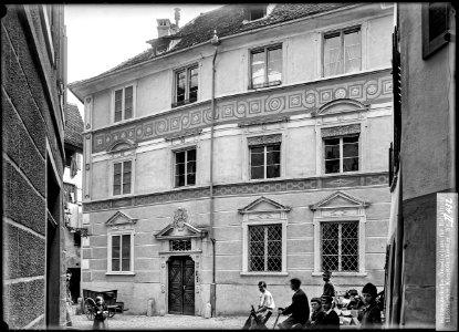 CH-NB - Chur, Haus, Fassade, vue partielle - Collection Max van Berchem - EAD-7019
