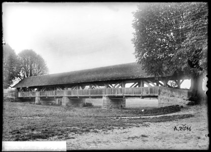 CH-NB - Burgdorf, Wynigenbrücke, vue d'ensemble - Collection Max van Berchem - EAD-6659
