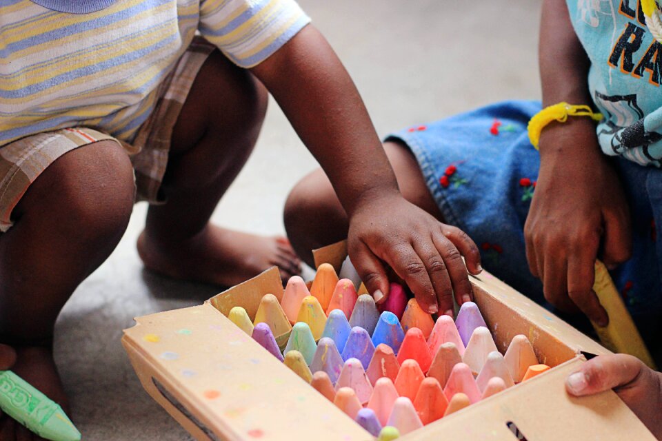 African american box colorful