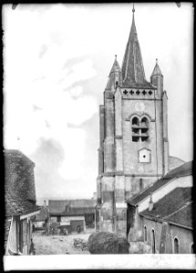 CH-NB - Cossonay, Église, vue partielle - Collection Max van Berchem - EAD-9407