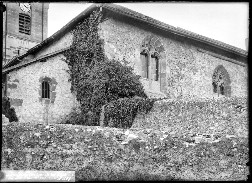 CH-NB - Confignon, Eglise, Façade, vue partielle - Collection Max van Berchem - EAD-8733