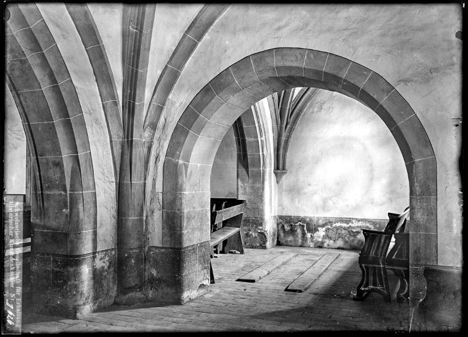 CH-NB - Commugny, Église Saint-Christophe, vue partielle intérieure - Collection Max van Berchem - EAD-7213