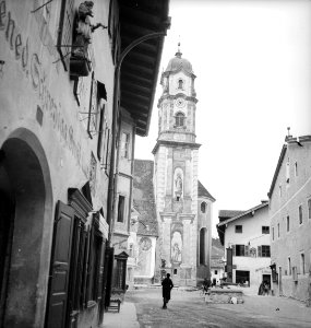 CH-NB - Deutschland, Mittenwald- Häuser - Annemarie Schwarzenbach - SLA-Schwarzenbach-A-5-18-049
