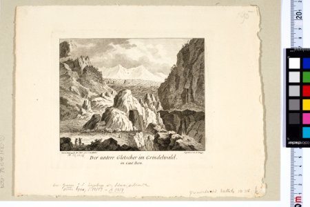 CH-NB - Der untere Gletscher im Grindelwald im Cant. Bern - Grafiken Orts- und Landschaftsansichten - GS-GRAF-ANSI-BE-1307