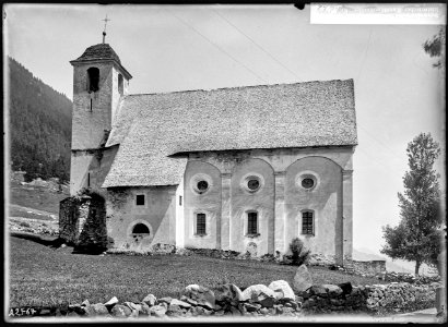 CH-NB - Disentis, Kapelle St Placidus, vue partielle extérieure - Collection Max van Berchem - EAD-7029
