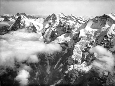CH-NB - Eiger, Mönch, Finsteraarhorn und Jungfrau - Eduard Spelterini - EAD-WEHR-32082-B