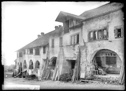 CH-NB - Erlach, Haus, vue partielle extérieure - Collection Max van Berchem - EAD-8786