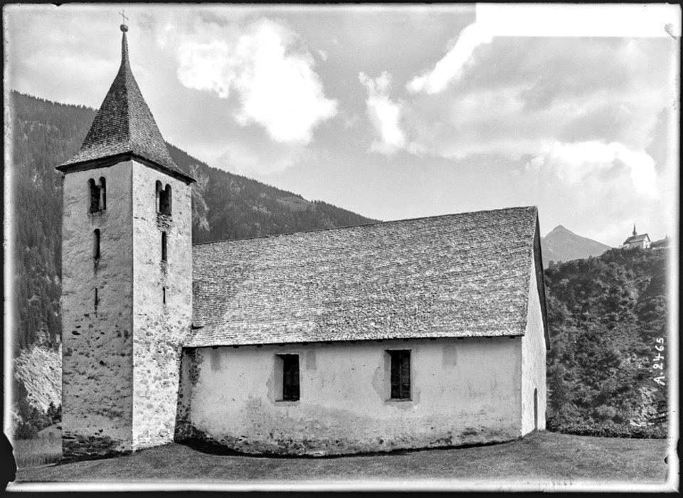 CH-NB - Disentis, Kapelle St. Agatha, vue partielle extérieure - Collection Max van Berchem - EAD-7030