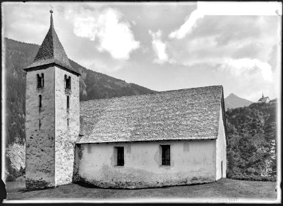 CH-NB - Disentis, Kapelle St. Agatha, vue partielle extérieure - Collection Max van Berchem - EAD-7030