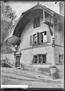 CH-NB - Fribourg, Maison, Façade, vue partielle - Collection Max van Berchem - EAD-9429