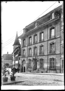 CH-NB - Fribourg, Maison, vue partielle extérieure - Collection Max van Berchem - EAD-6833