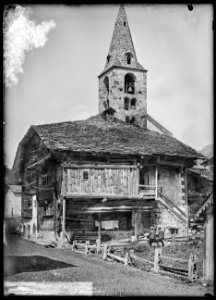 CH-NB - Evolène, Eglise, vue partielle - Collection Max van Berchem - EAD-7599
