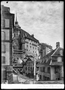 CH-NB - Fribourg, Hôtel de ville, vue partielle extérieure - Collection Max van Berchem - EAD-6851