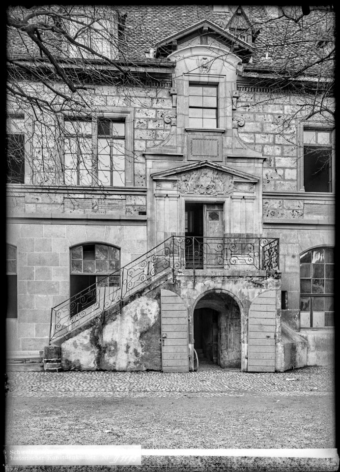 CH-NB - Genève, Collège Calvin, Façade, vue partielle - Collection Max van Berchem - EAD-8724