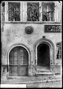 CH-NB - Fribourg, Maison du soleil, Fassade, vue extérieure - Collection Max van Berchem - EAD-6842
