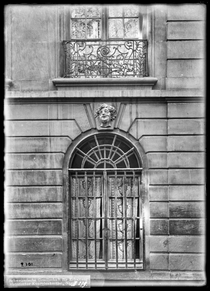 CH-NB - Fribourg, Maison, Façade, vue partielle - Collection Max van Berchem - EAD-6864
