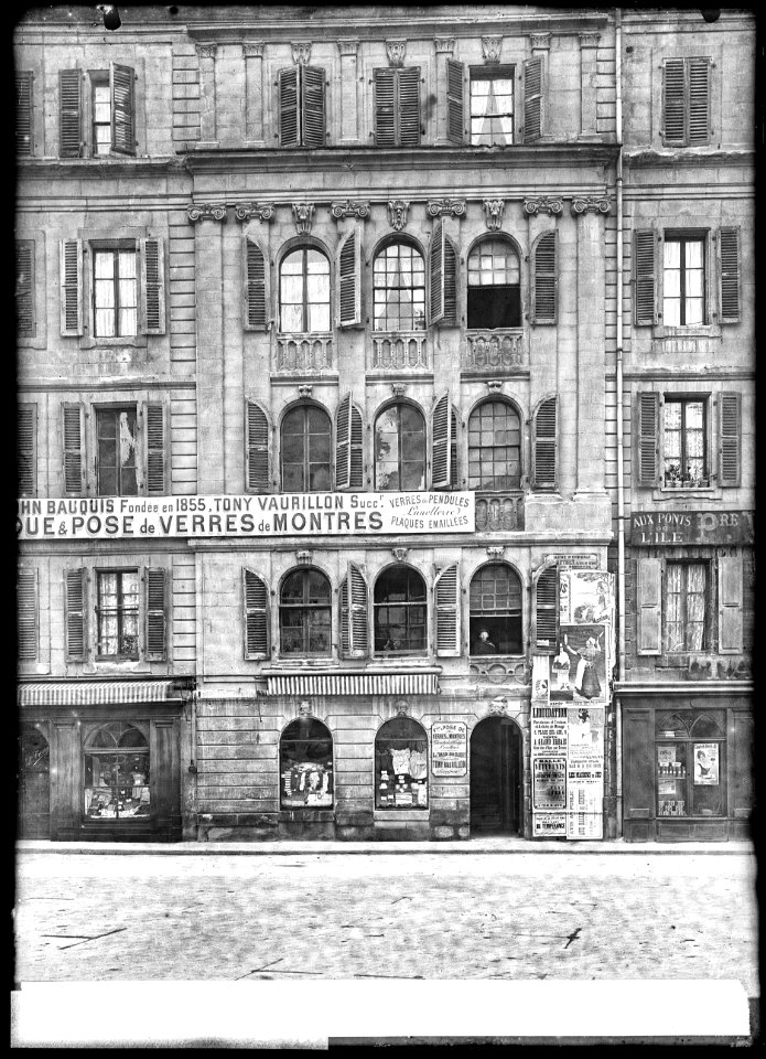 CH-NB - Genève, Maison Soret, Façade, vue partielle - Collection Max van Berchem - EAD-8695
