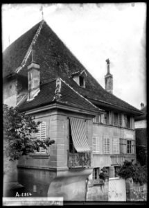 CH-NB - Fribourg, Maison Boccard, vue partielle extérieure - Collection Max van Berchem - EAD-6827