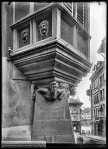 CH-NB - Fribourg, Maison, vue partielle extérieure - Collection Max van Berchem - EAD-6859