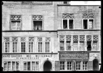 CH-NB - Fribourg, Maisons, vue partielle extérieure - Collection Max van Berchem - EAD-6832