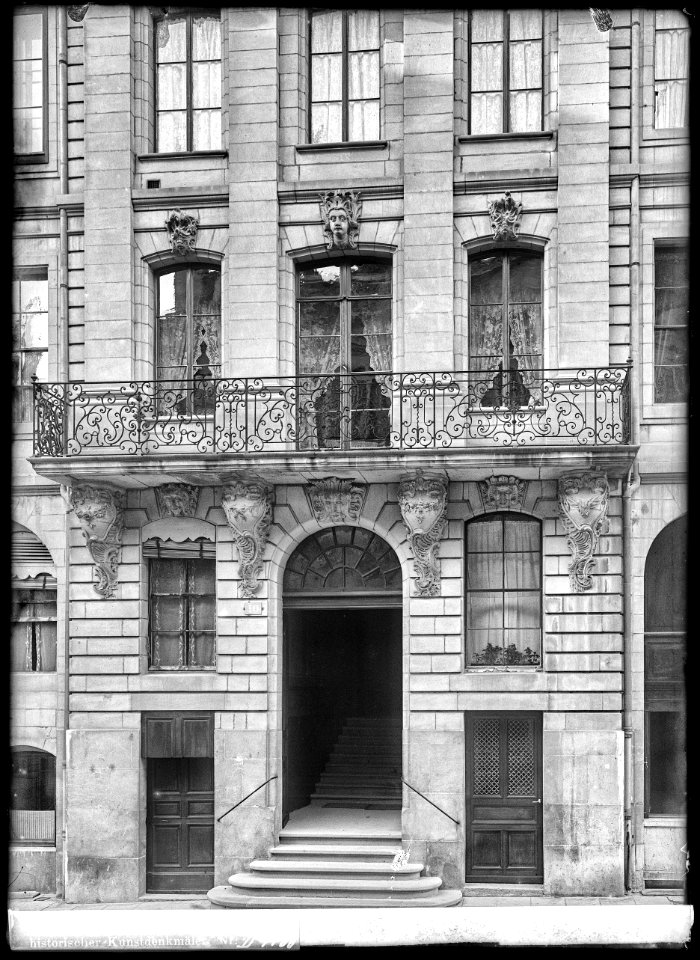CH-NB - Genève, Maison Cayla, Façade, vue partielle - Collection Max van Berchem - EAD-8717