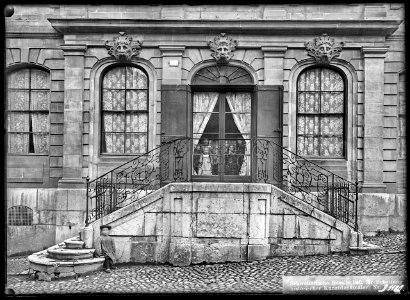 CH-NB - Genève, Maison Mallet, Façade, vue partielle - Collection Max van Berchem - EAD-8709