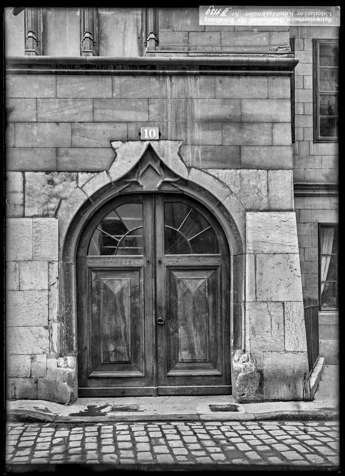 CH-NB - Genève, Maison de Pourtalès, Portail, vue d'ensemble - Collection Max van Berchem - EAD-8666