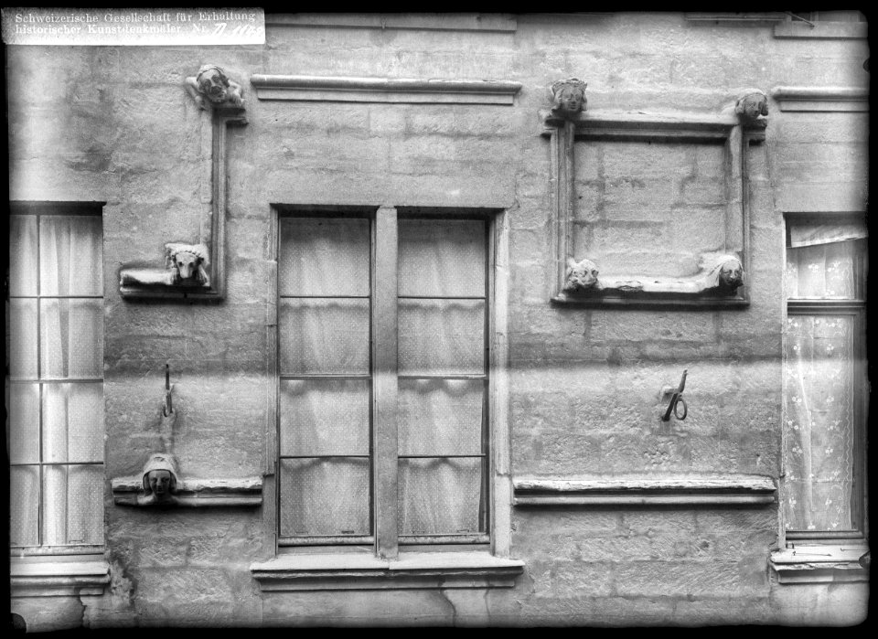 CH-NB - Genève, Maison Tavel, Façade, vue partielle - Collection Max van Berchem - EAD-8675
