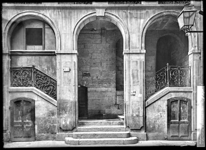 CH-NB - Genève, Maison Thuillier, Entrée, vue d'ensemble - Collection Max van Berchem - EAD-8699