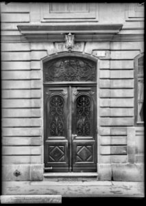 CH-NB - Genève, Maison Saladin, Porte, vue d'ensemble - Collection Max van Berchem - EAD-8671