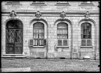 CH-NB - Genève, Maison, Façade, vue partielle - Collection Max van Berchem - EAD-8660