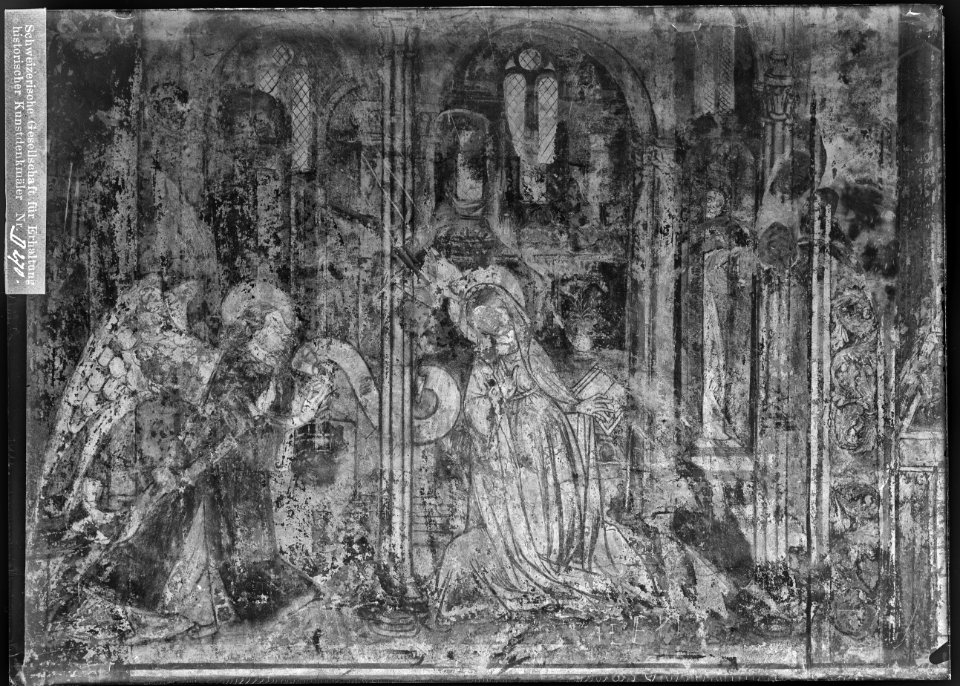 CH-NB - Fribourg, Couvent des Cordeliers, vue partielle intérieure - Collection Max van Berchem - EAD-6855