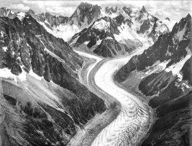CH-NB - Gletscher Mer de Glace, Mont-Blanc-Gruppe - Eduard Spelterini - EAD-WEHR-32071-B
